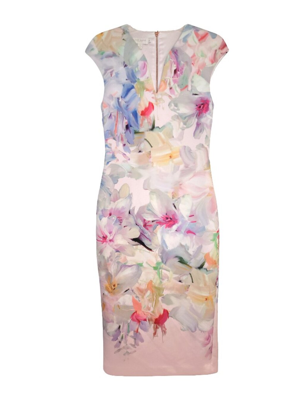 Ted Baker Bathany Hanging Gardens Floral Midi Sheath Dress 2 - Picture 3 of 8